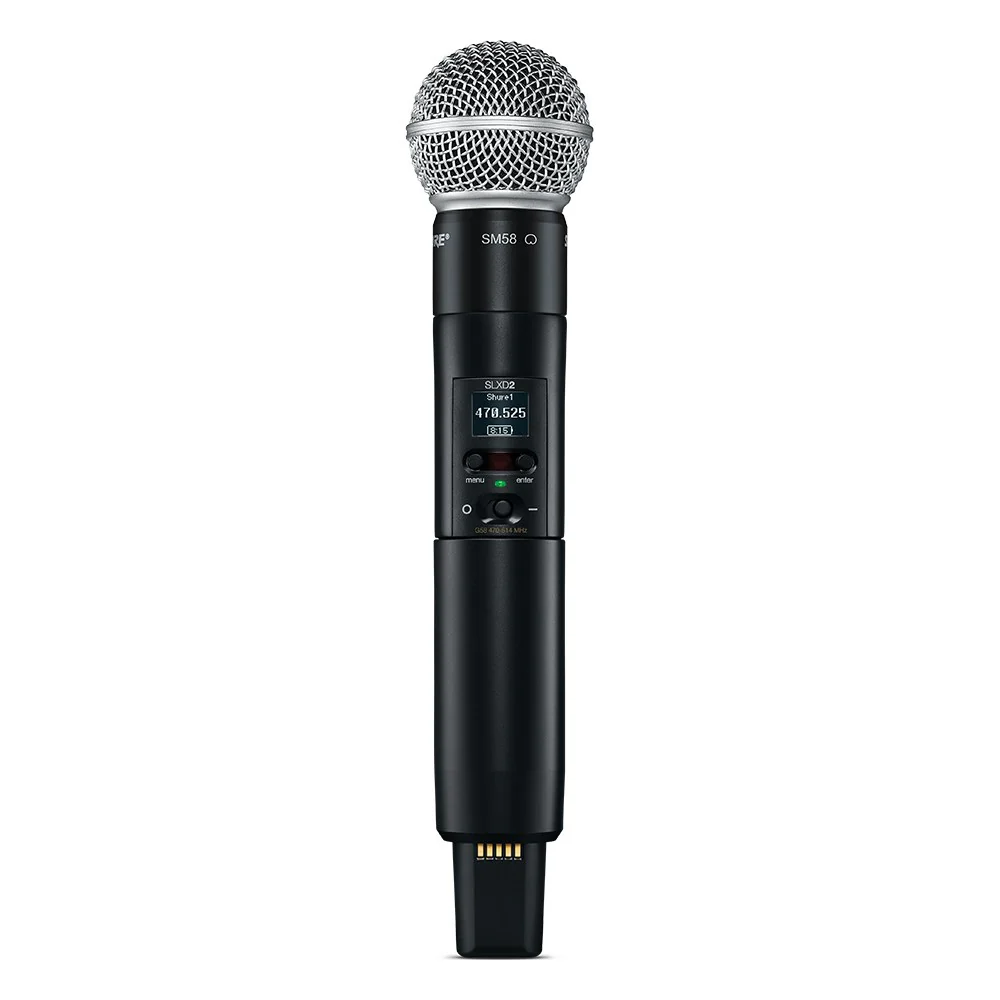 Shure SLX-D System with SLXD2/SM58® Handheld Transmitter and SLXD4 Digital Wireless Receiver - Image 2