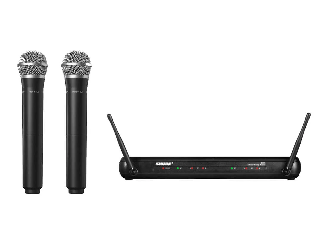 SHURE SVX288/PG58 DUAL WIRELESS HANDHELD MIC SYSTEM