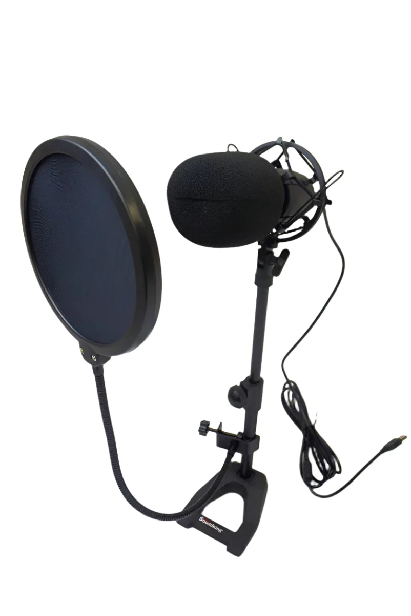 SOUNDKING CMS1 USB condenser microphone with shock mount pop filter and table top stand - Image 5
