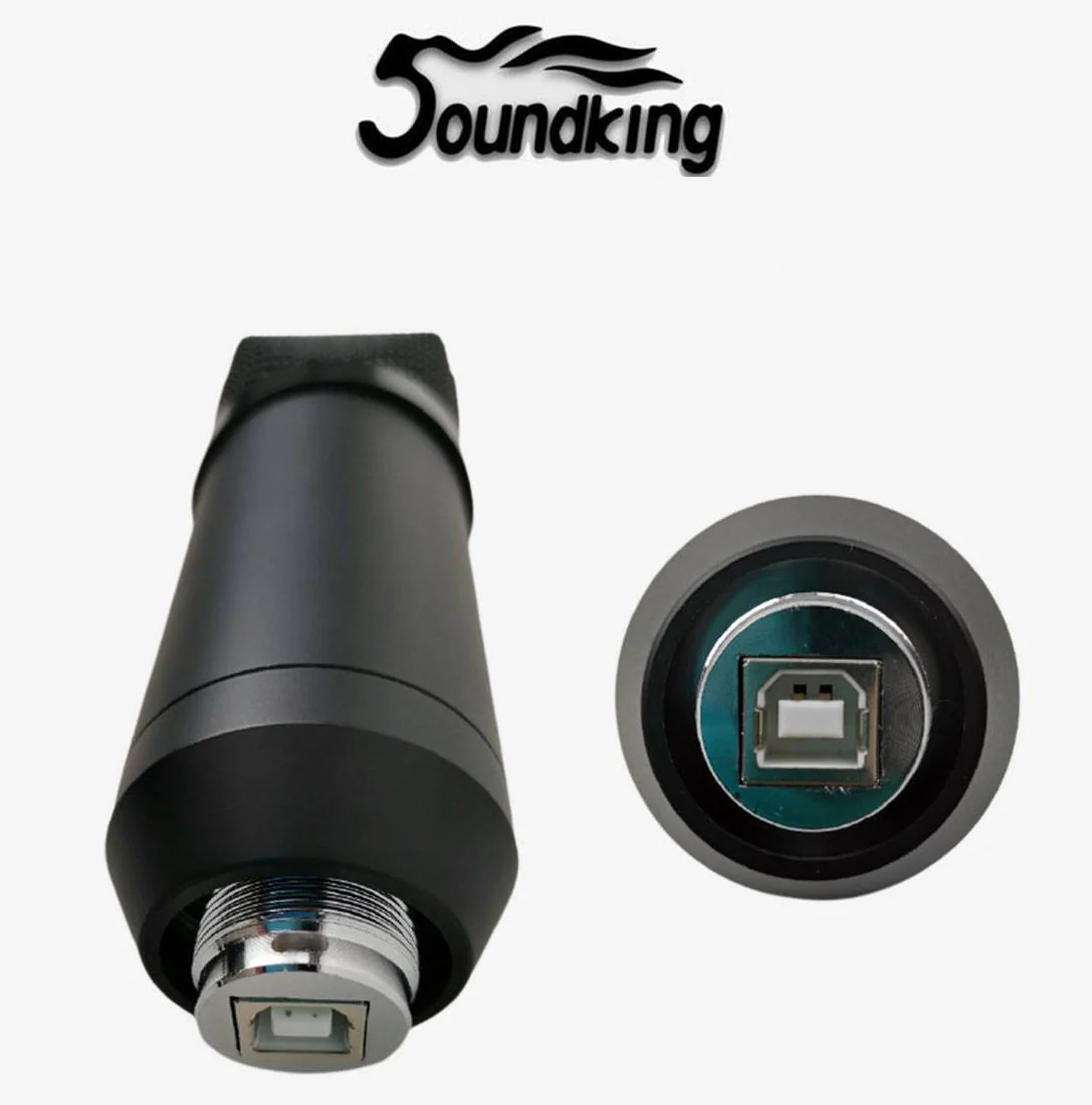 SOUNDKING CMS1 USB condenser microphone with shock mount pop filter and table top stand - Image 6
