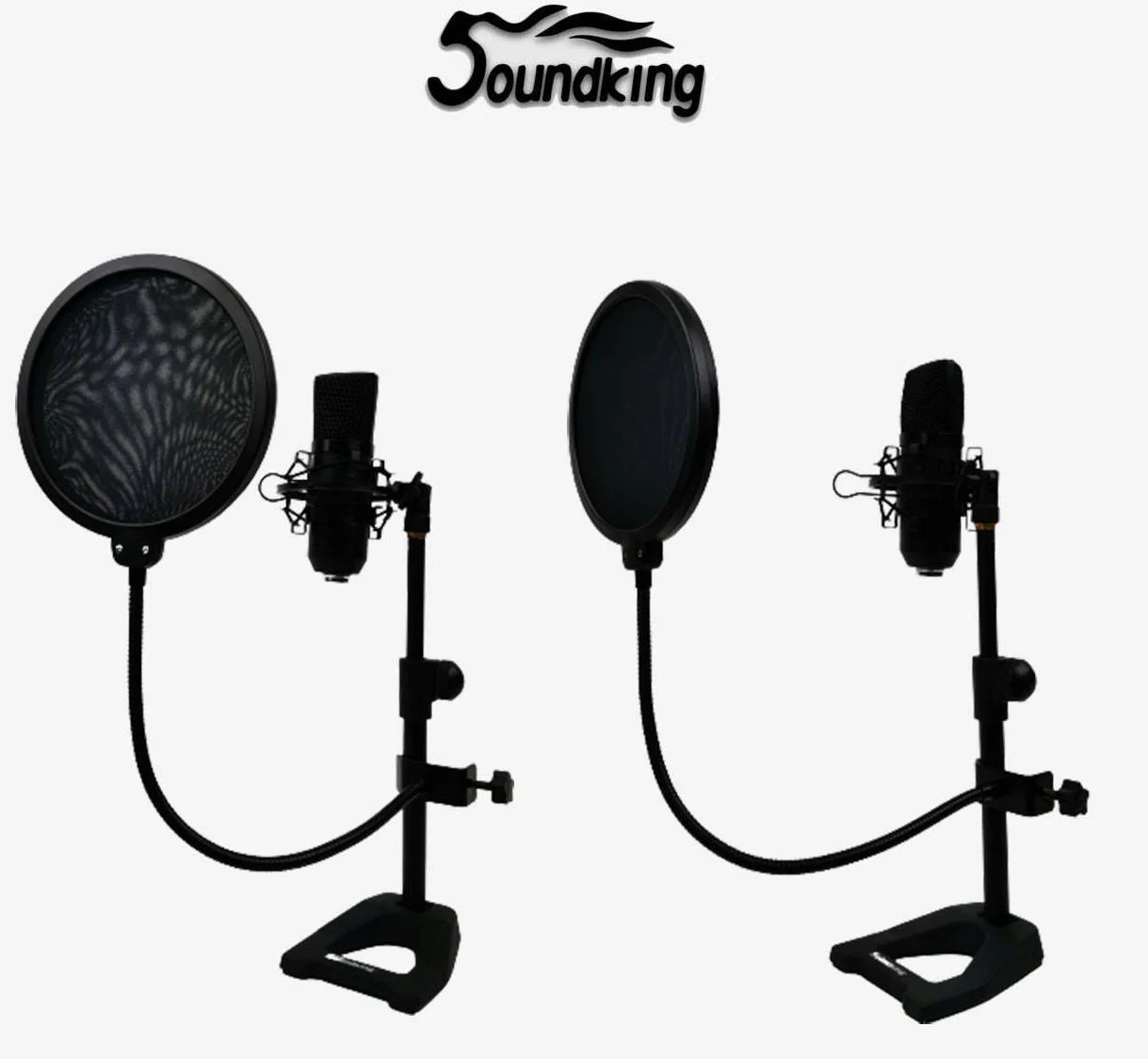 SOUNDKING CMS1 USB condenser microphone with shock mount pop filter and table top stand - Image 9
