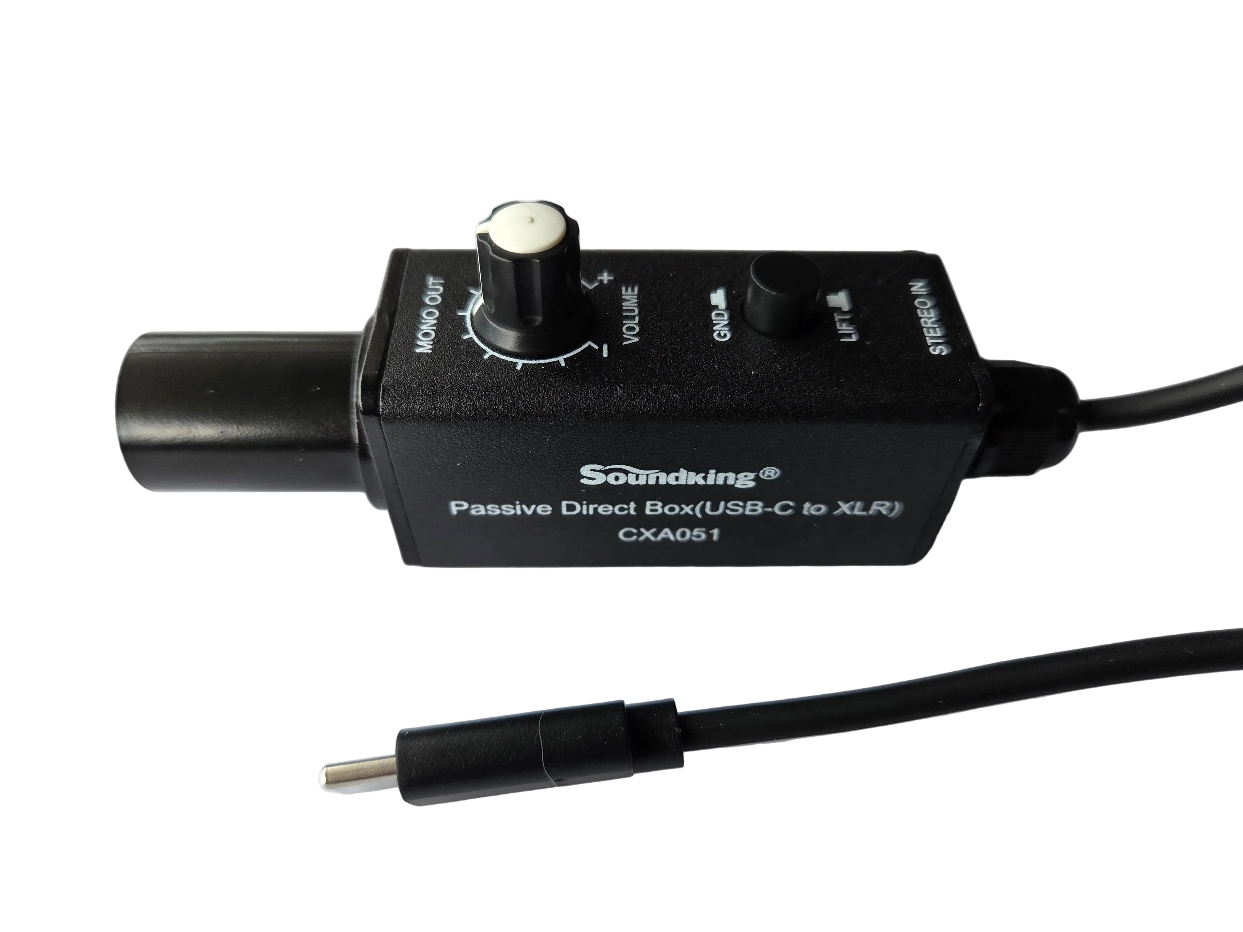 Soundking CXA051 cable with passive DI box USB-C to Male XLR - Image 4