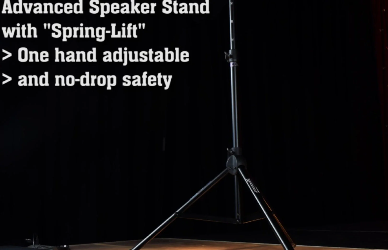 2X SOUNDKING SB309 SPEAKER STAND WITH LIFT ASSITANCE / GAS LIFT WITH CARRY BAG - Image 12