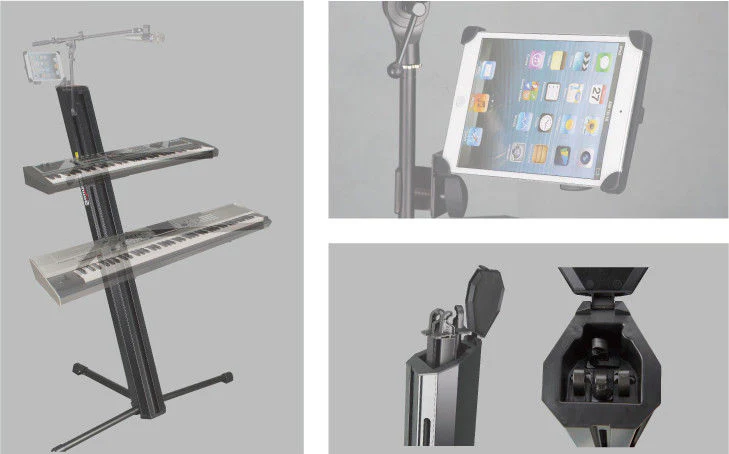 SOUNDKING SK102 TWO TIER KEYBOARD STAND HEIGHT ADJUSTABLE KIT - Image 4