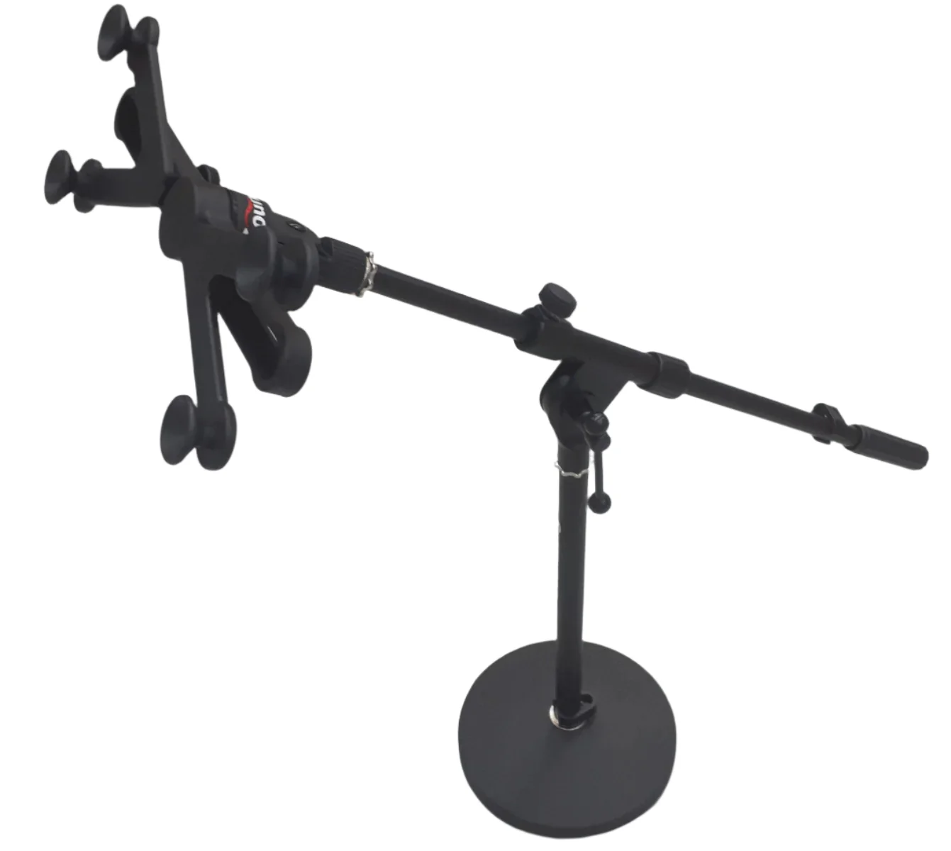 Tabletop desktop short boom stand with universal iPad tablet holder - Image 4