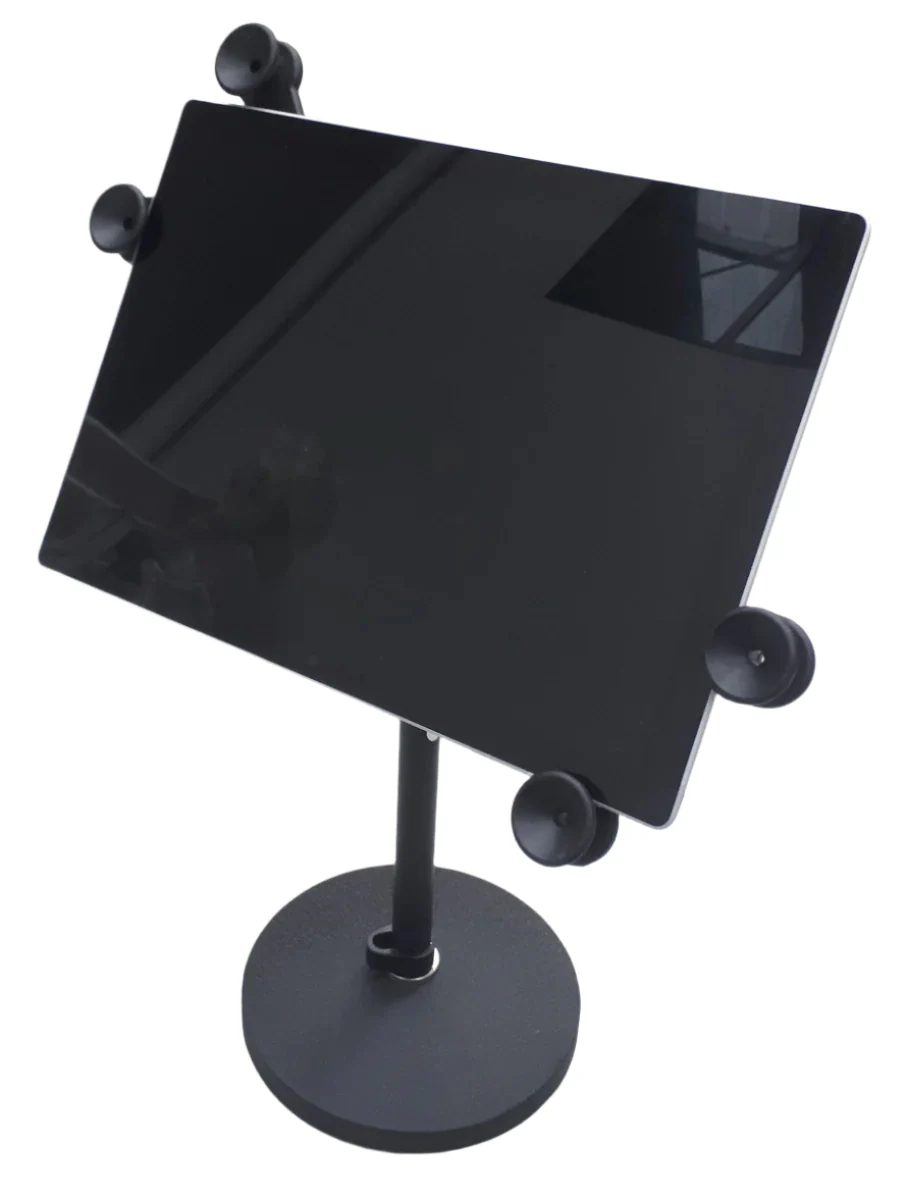 Tabletop desktop short boom stand with universal iPad tablet holder - Image 5