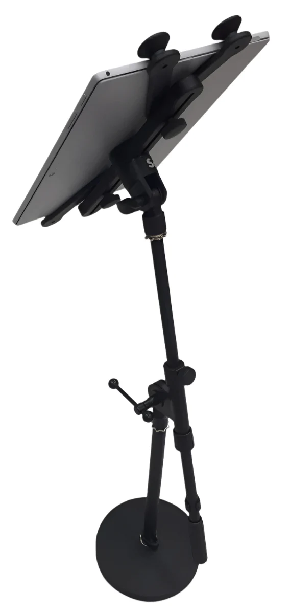 Tabletop desktop short boom stand with universal iPad tablet holder - Image 7