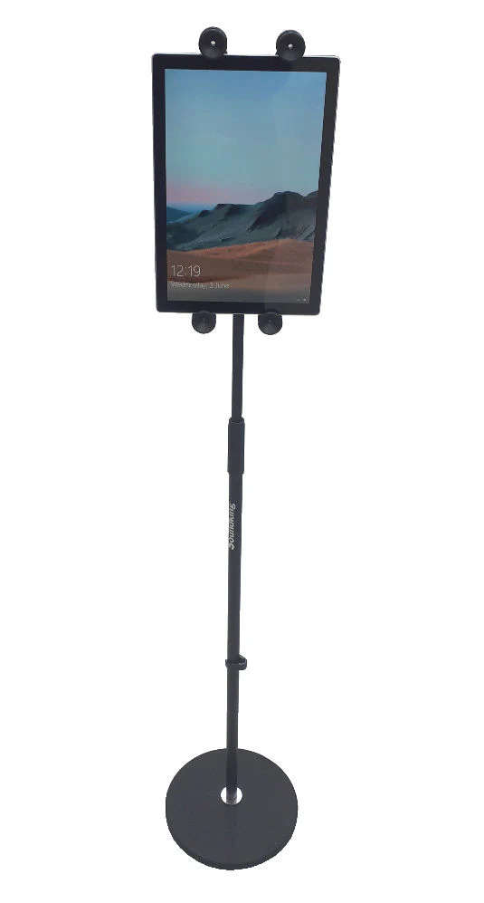 Tall round base stand with universal iPad holder - Image 6