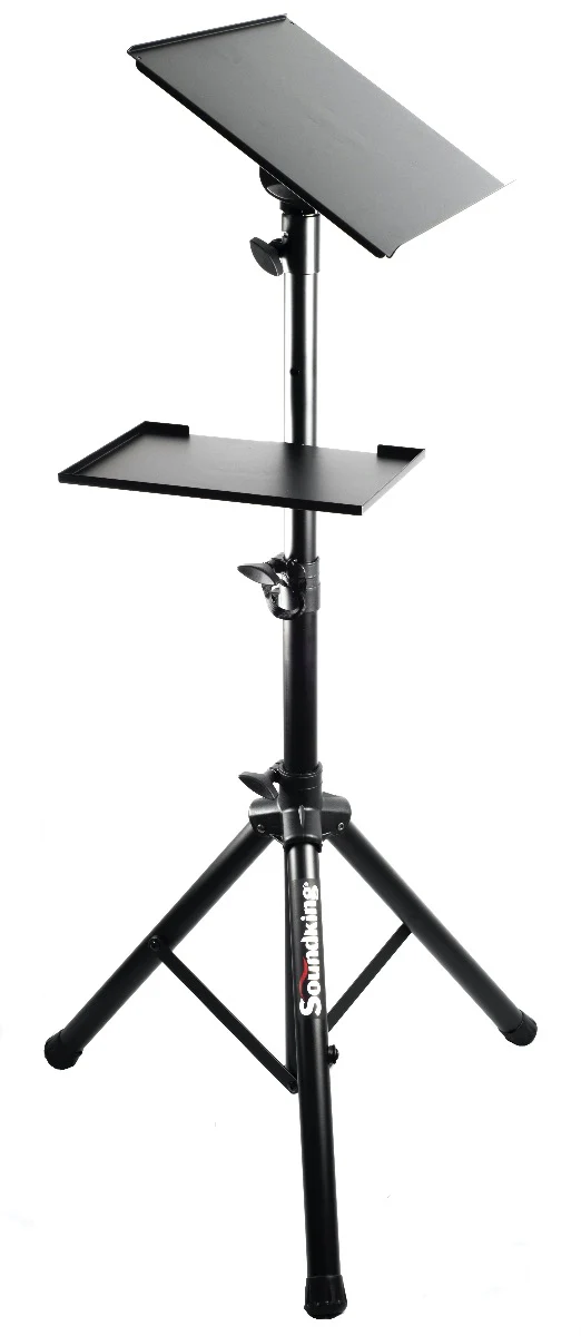 TOP TRAY WITH ADJUSTABLE TILT SOCKET TO SUIT 35MM POLE SPEAKER STAND - Image 9