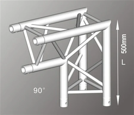 Truss stand 3.5m high x 7m wide - two way 290mm Tri truss, - Image 3