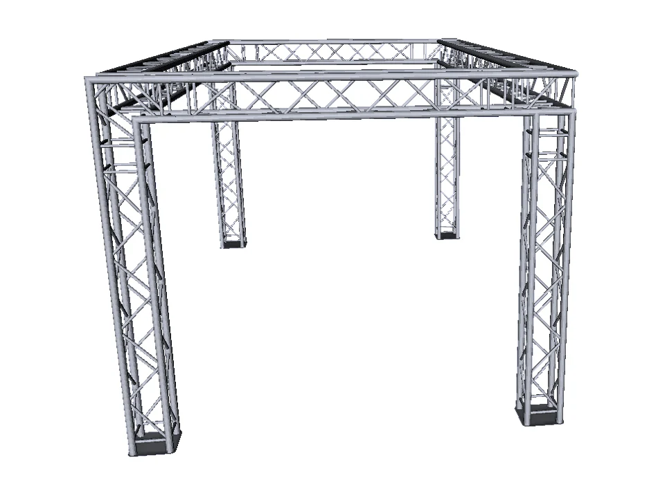 Truss stand - 3.5m high x 6m wide x4m deep four way 290mm box truss - Image 3
