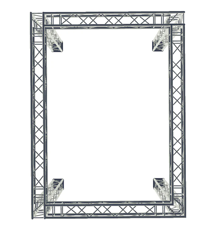 Truss stand - 3.5m high x 6m wide x4m deep four way 290mm box truss - Image 4