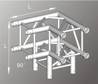 Truss stand - 3.5m high x 6m wide x4m deep four way 290mm box truss - Image 7