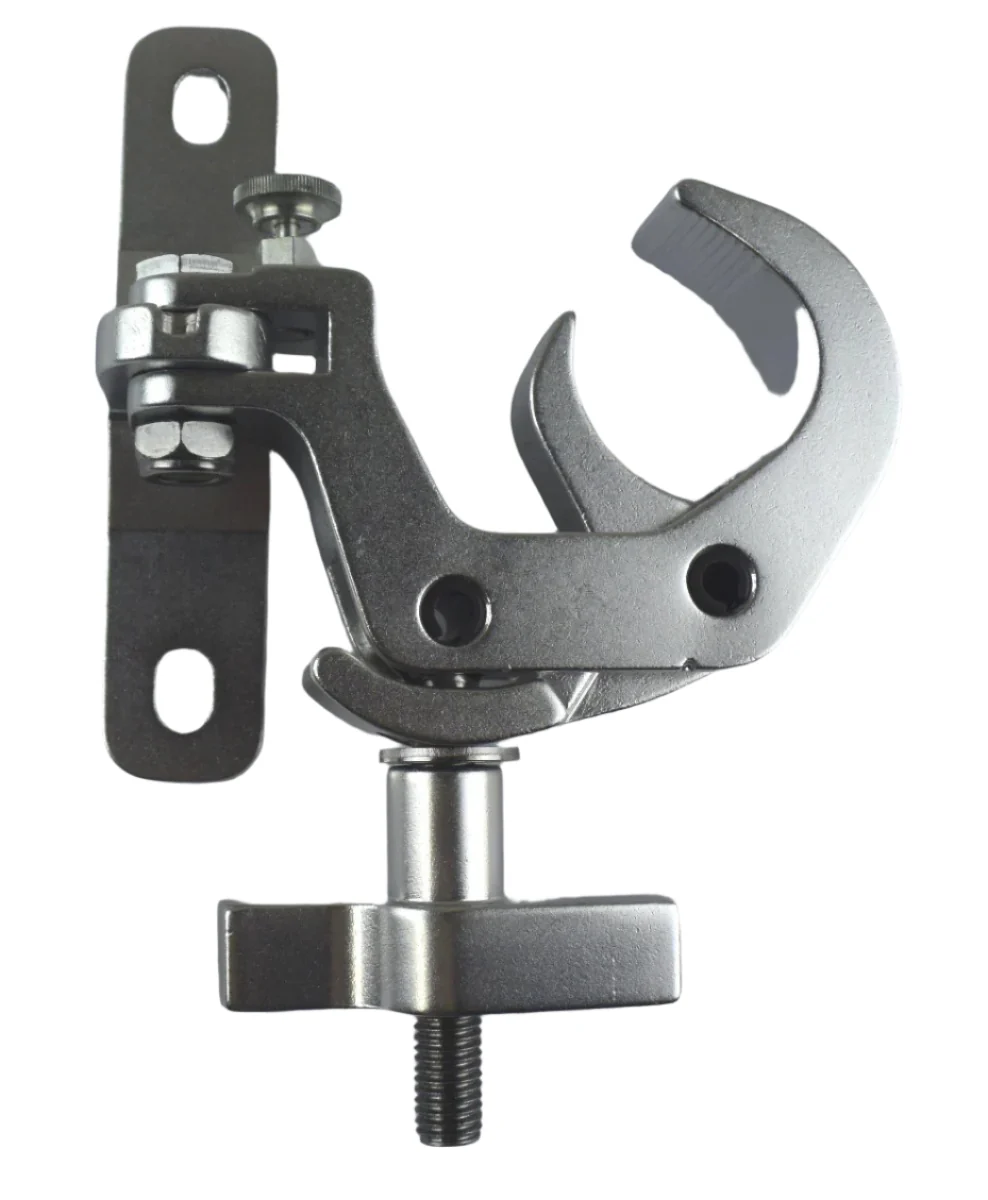 Aluminium wall / ceiling mount pivot bracket fits 48-51mm pipe SWL150kg - Image 3