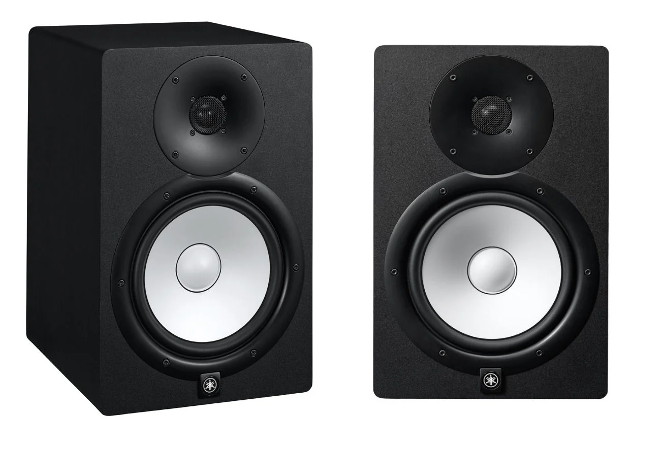 YAMAHA HS8 8" ACTIVE STUDIO MONITORS BLACK (PAIR) - With MONITOR STANDS - Image 4