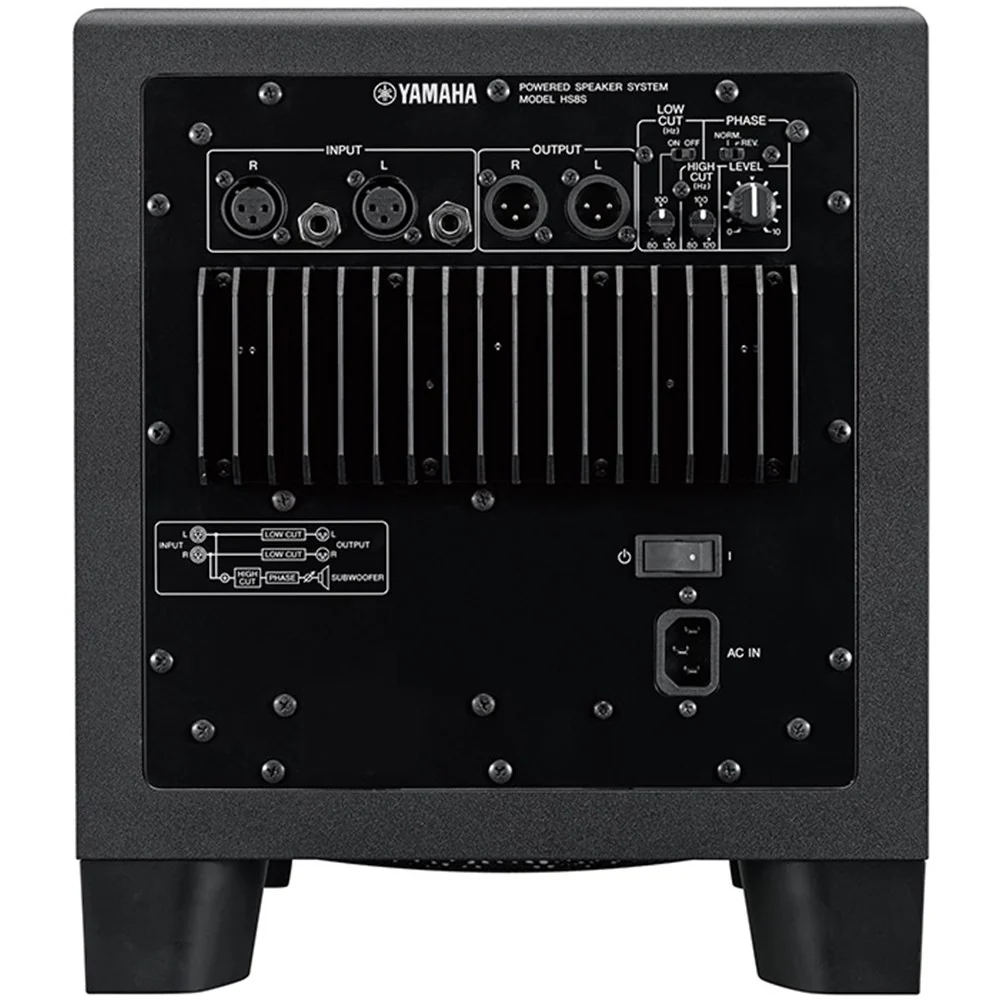 Yamaha HS8S 150 Watt 8" Active Subwoofer - Image 3