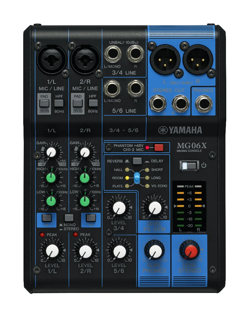 YAMAHA MG06X D-PRE MIXER WITH EFFECTS - Image 4