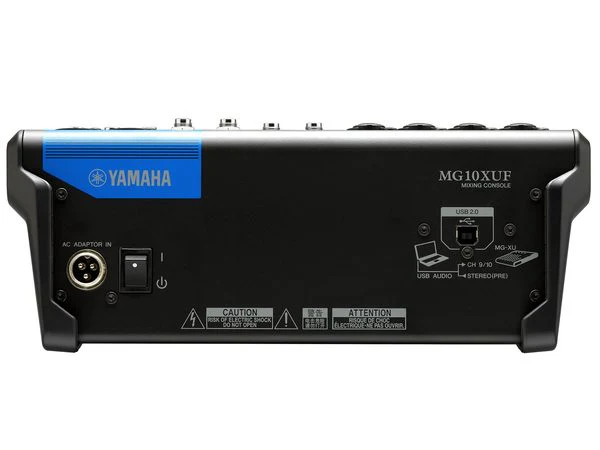 YAMAHA MG10XUF 10-CHANNEL MIXING CONSOLE WITH USB AND FADERS - Image 3
